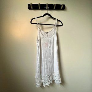 NWT Boutique White Cotton Slip Dress